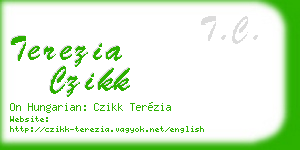 terezia czikk business card