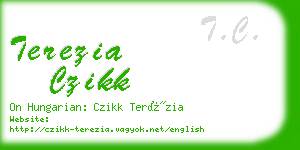 terezia czikk business card